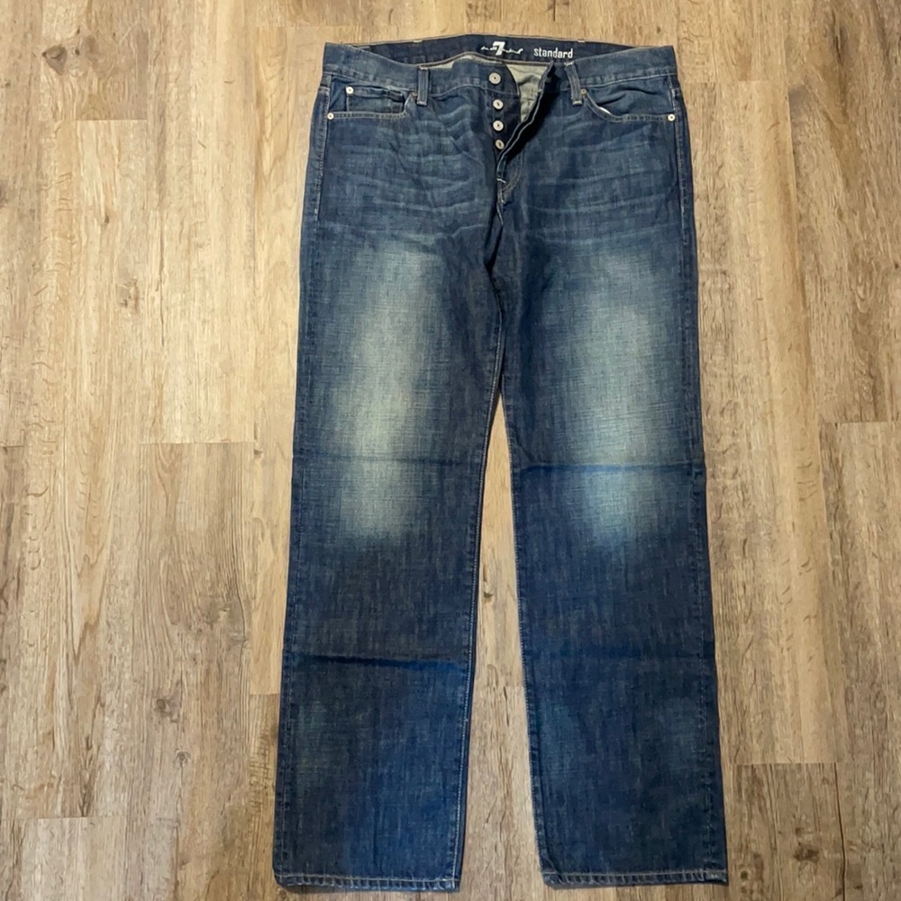 Men’s 7 For All Mankind Standard Straight Jean Sz 38